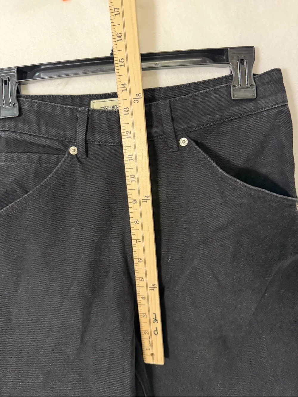 Joshua Mohamed Men's Black Straight Jeans Size 28